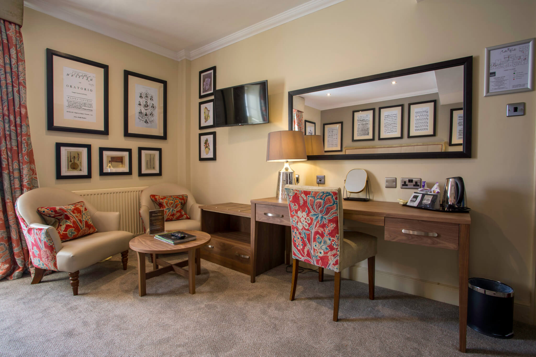 Castle Hotel Conwy Hotel Deluxe Twin Room Area scaled