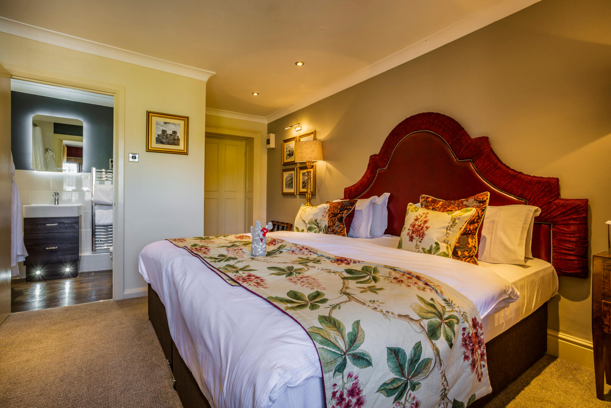 Castle Hotel Conwy Hotel Superior Double Room Bed scaled