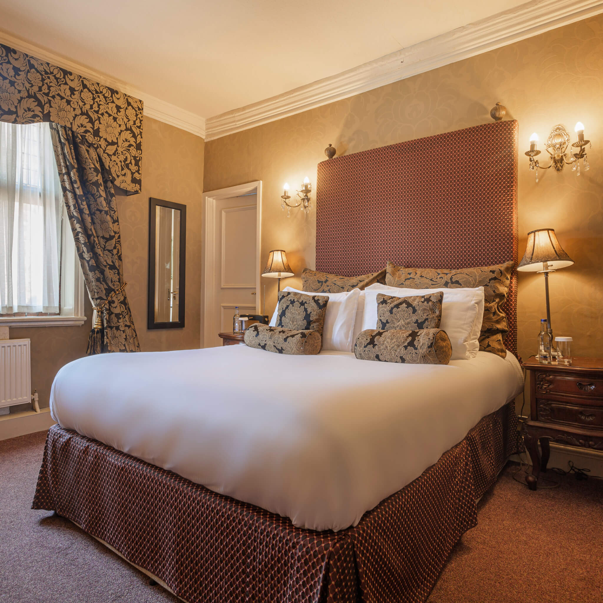 Castle Hotel Conwy Hotel Superior Double Room Bedroom scaled